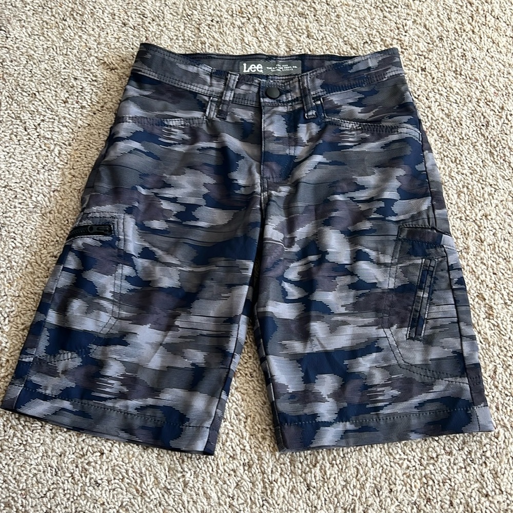 Lee blue camo shorts
